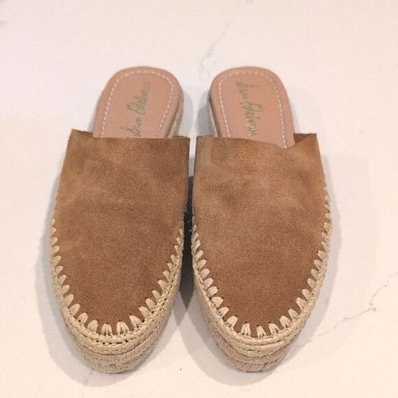 Sam Edelman Austin Suede Espadrille Mule in Caramel Size 7.5 - Picture 4 of 12
